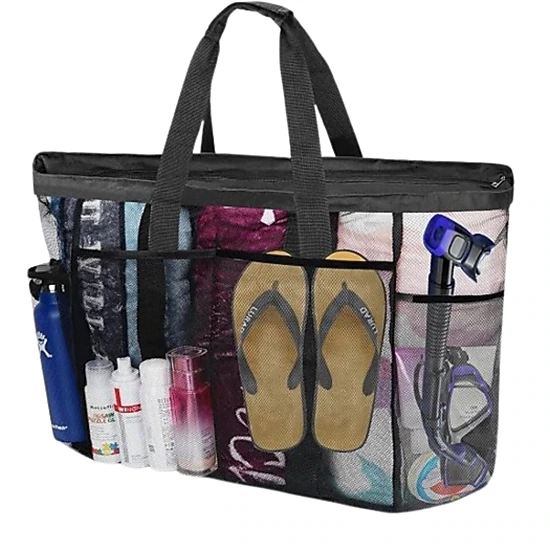 SS Design Mesh Beach Bag for Women Waterproof Sandproof Tote Bag - JCPenney
