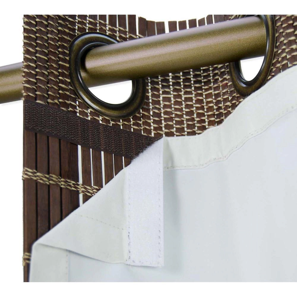 Versailles Thermal Liners For Ring Top Bamboo Panels - 40x84", Off-White