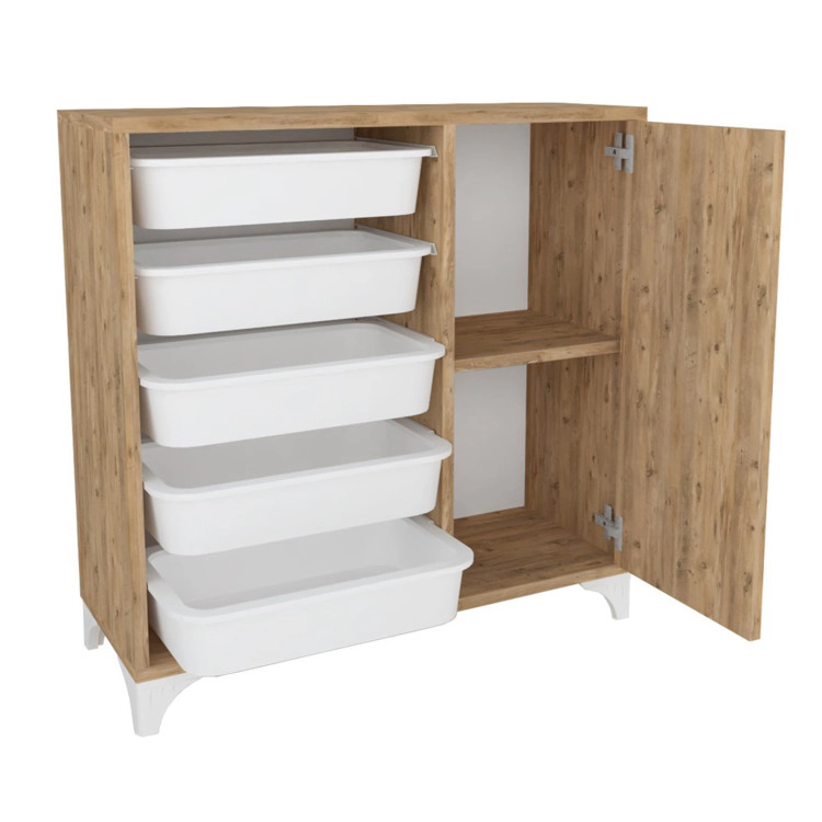 Hivvago Buffet Cabinet Sideboard With Storage And Removable Drawers