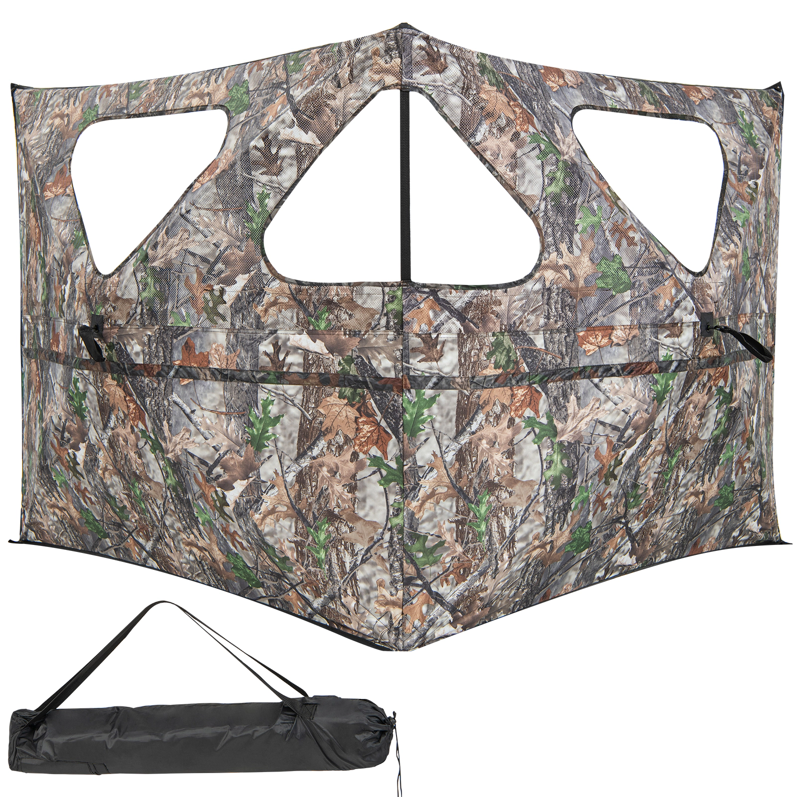 LJG 2-Panel Hunting Ground Blind Pop up Fence with 3 Shoot Through Ports