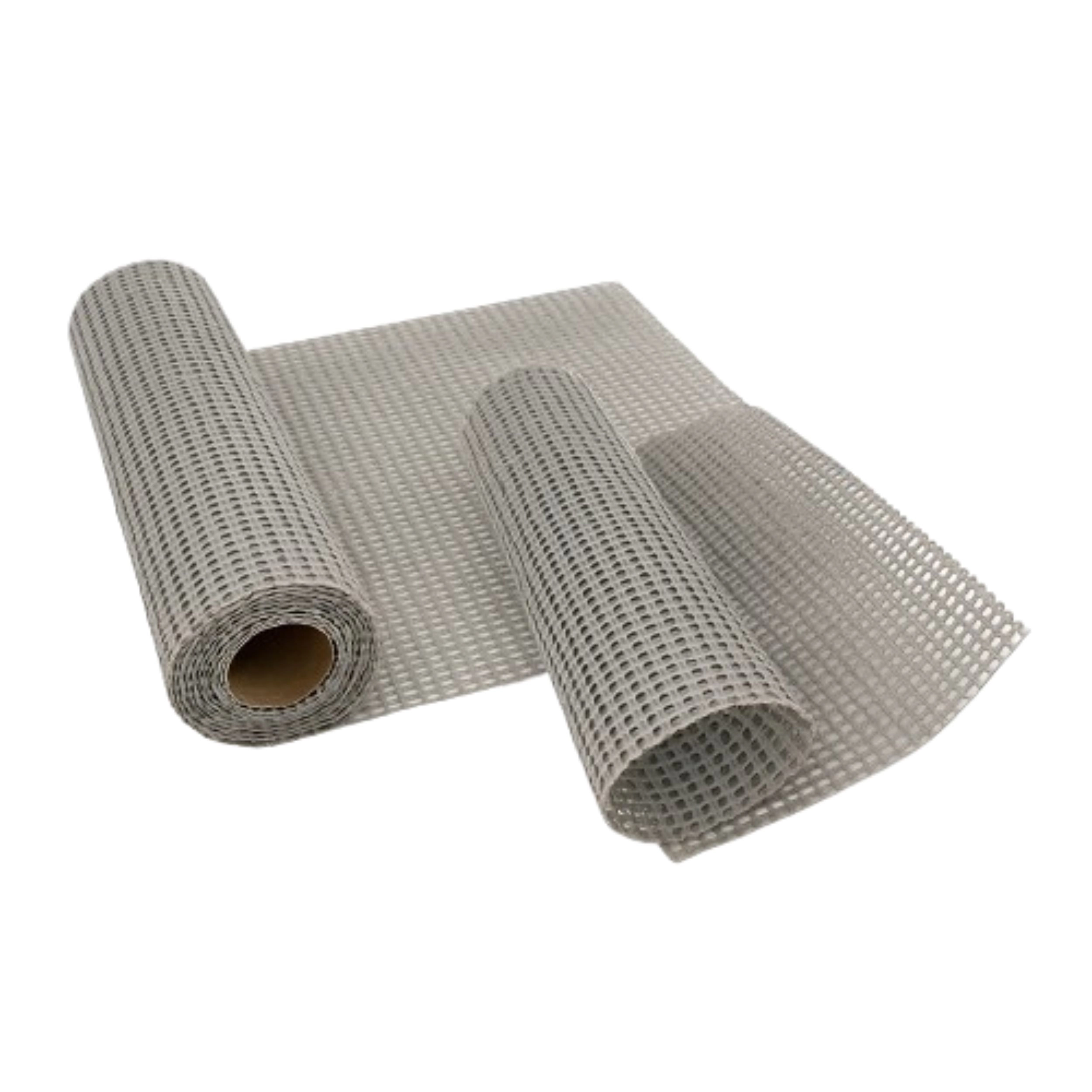 Home Collection Pack of 2 Non-Slip Shelf & Drawer Liner Mats 18" x 47" Gray