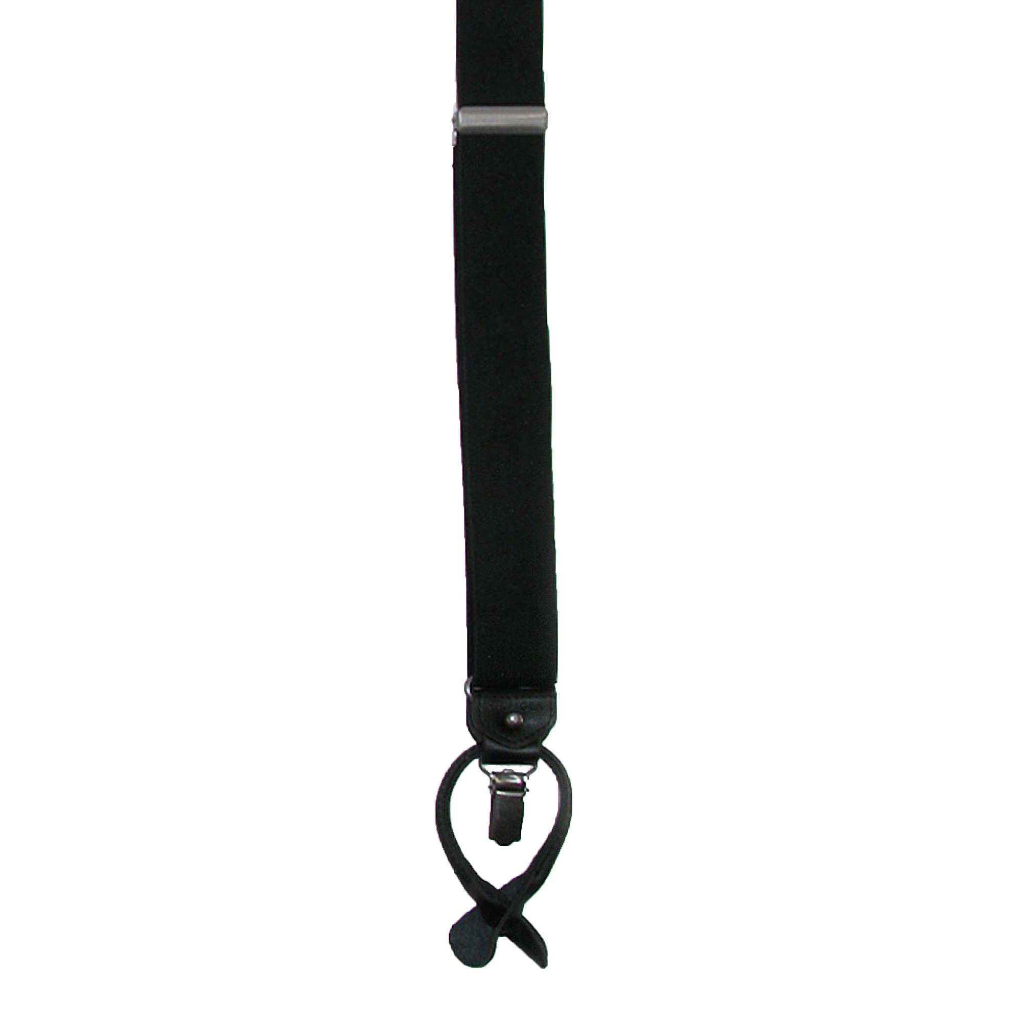 Tommy Hilfiger Men's Elastic Solid Convertible Clip & Button End Suspender