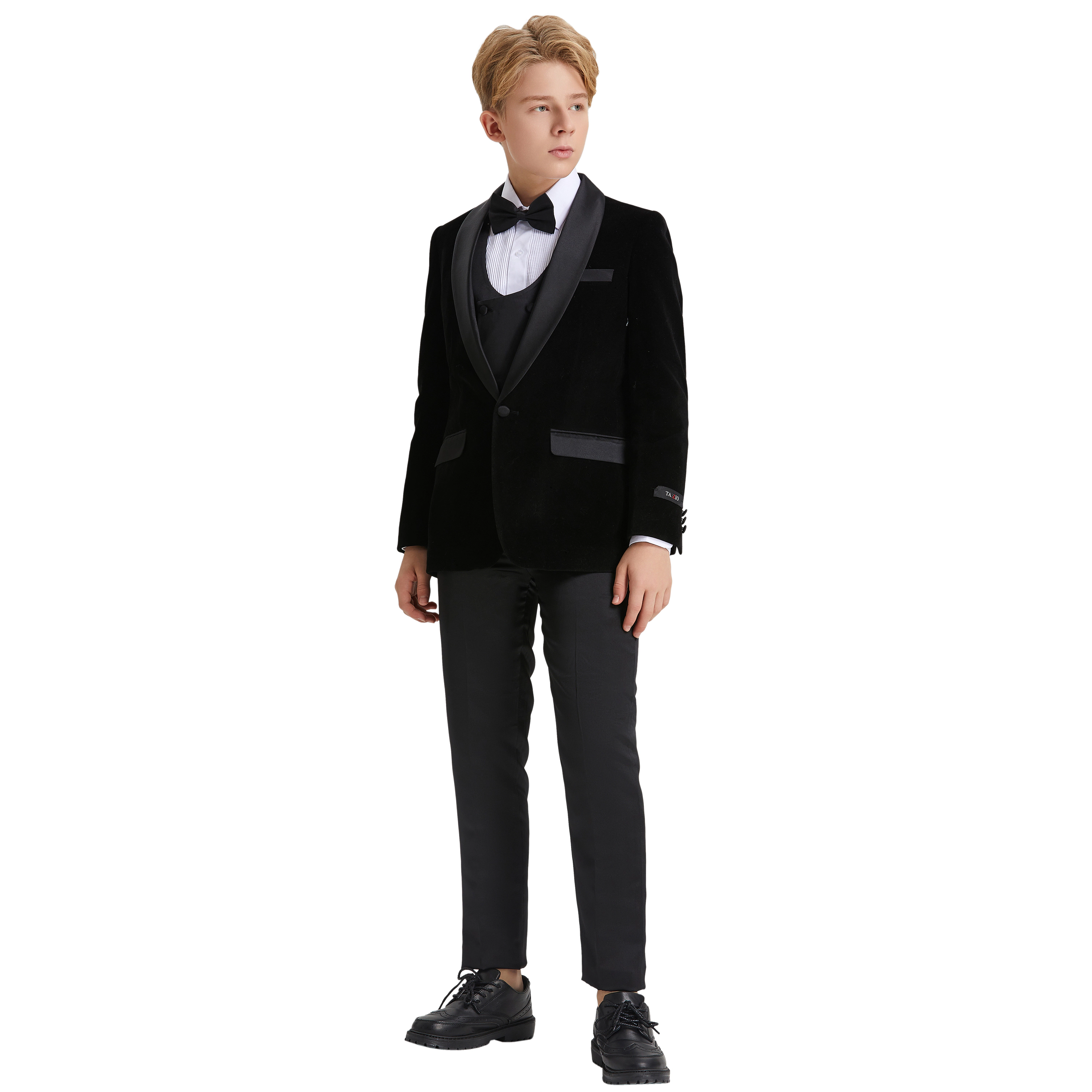 Tazzio Little & Big Boys 5-Pc. Velvet Tuxedo Set