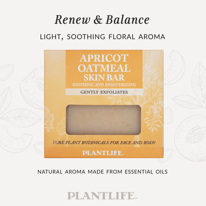 Plantlife Apricot Oatmeal Aromatherapy Skin Bar