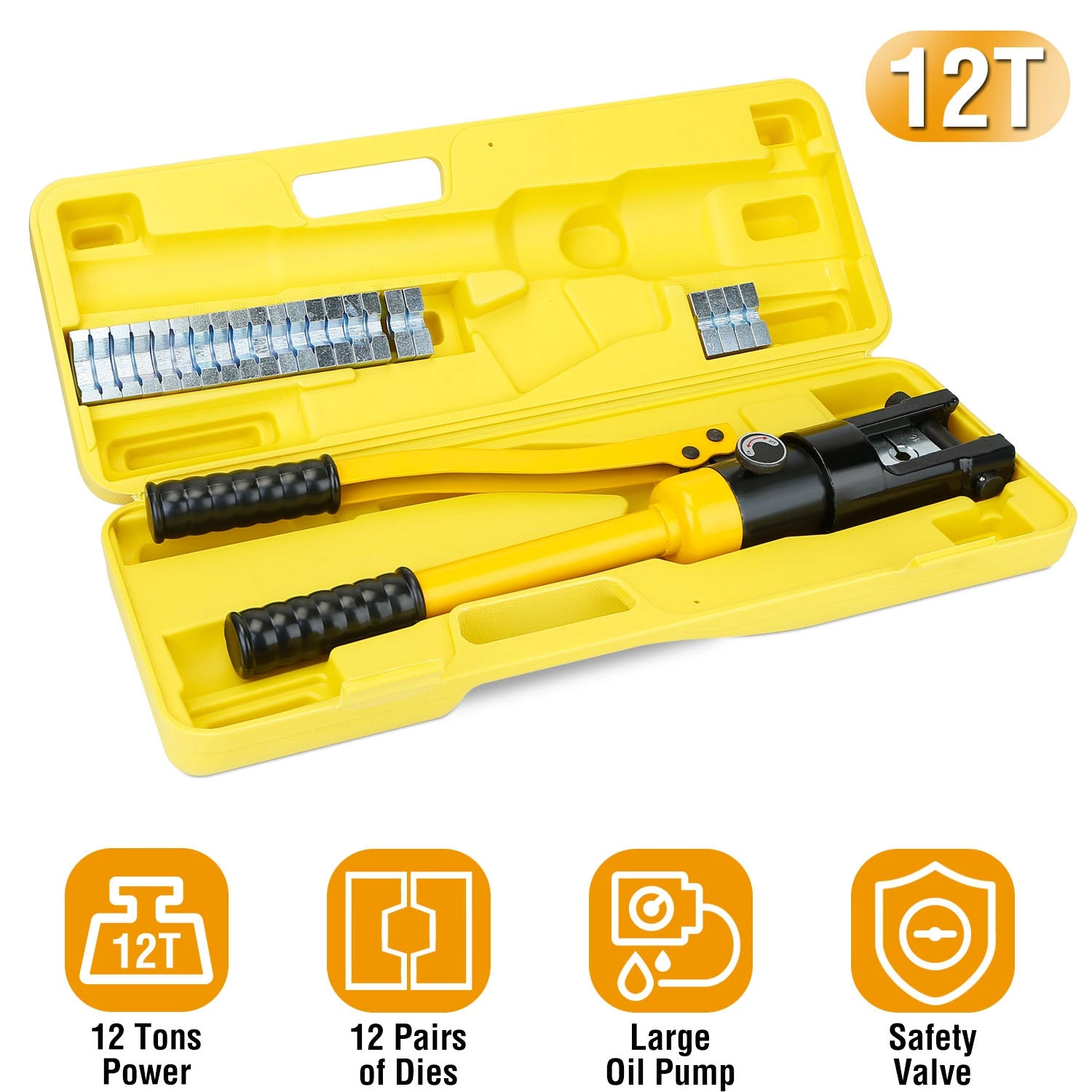 IMounTEK Unisex Hydraulic Wire Crimper Tool Set