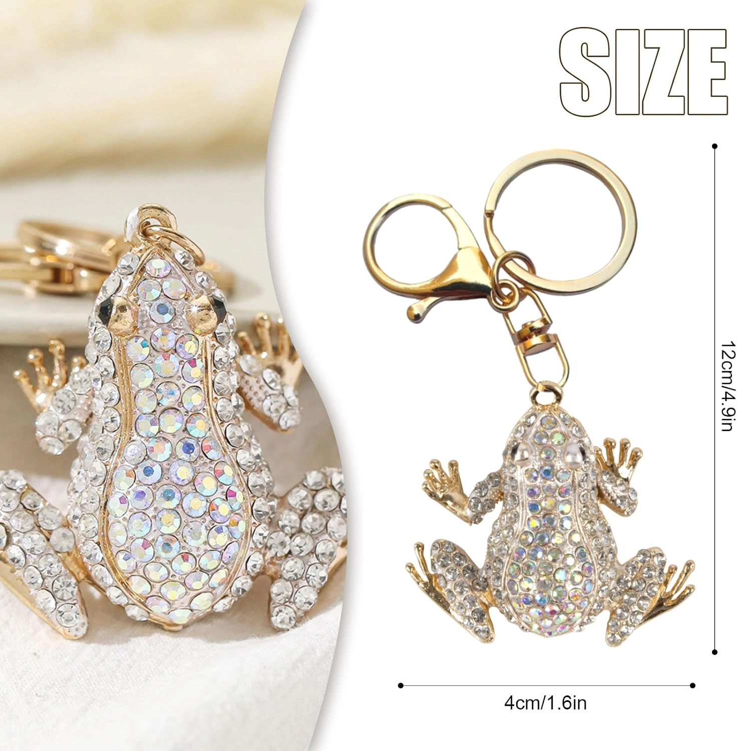 Wardrobe Whimsy Cute Anime Crystal Key Ring Decorative Car Keychains for Women