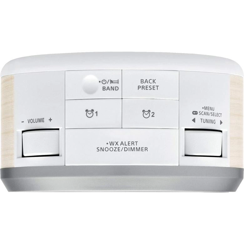 SANGEAN RCR-29BK Digital AM/FM-RDS Weather Alert Clock Radio - USB Charging, AUX Input, Dual Alarms