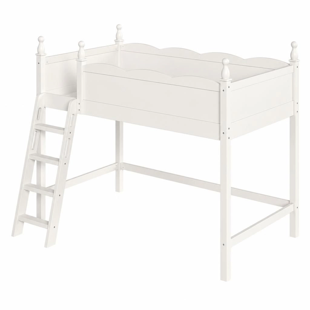 GOODSILO Solid Wood Twin Platform Bed Frame