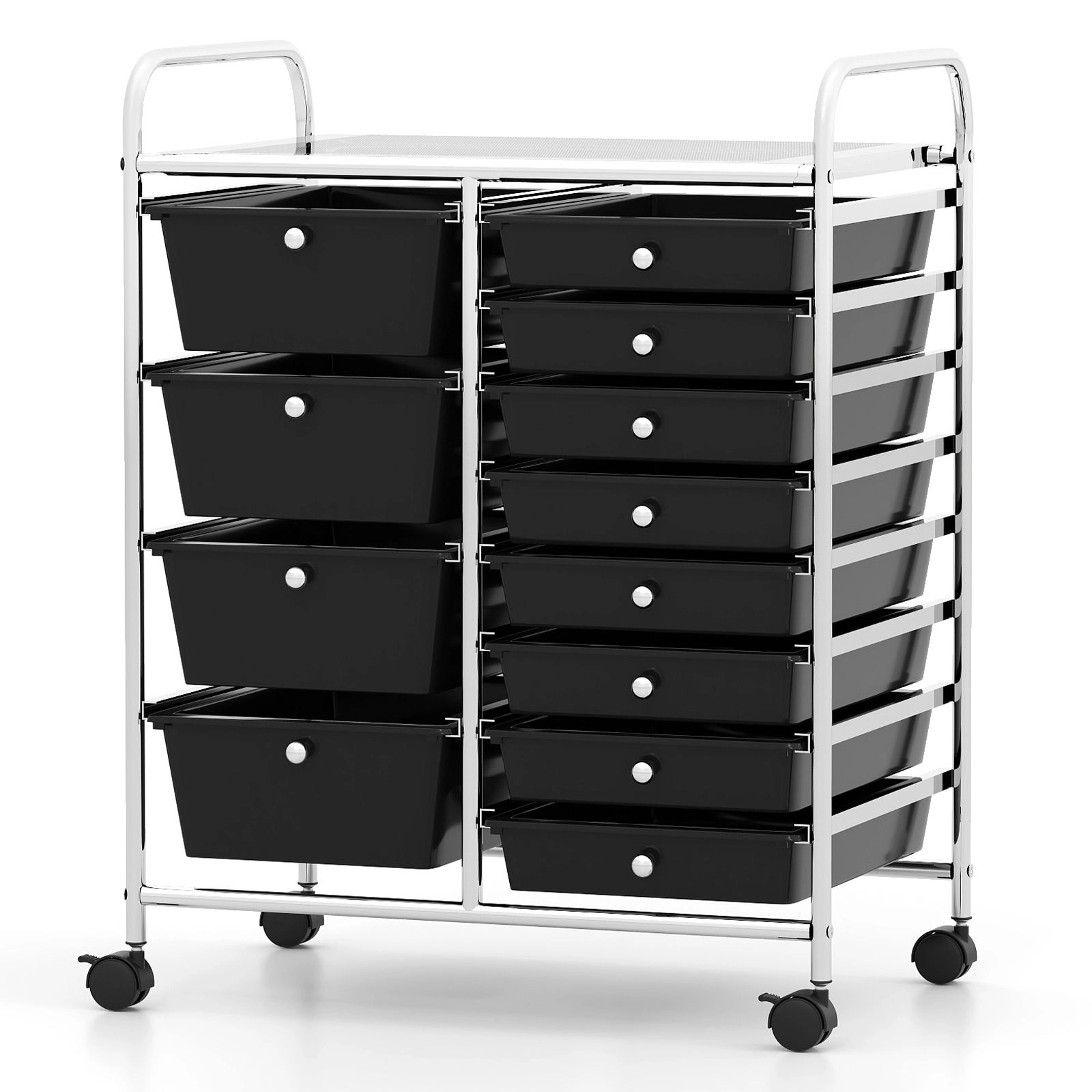 SlickBlue 12 Drawer Rolling Storage Cart with Removable Drawers