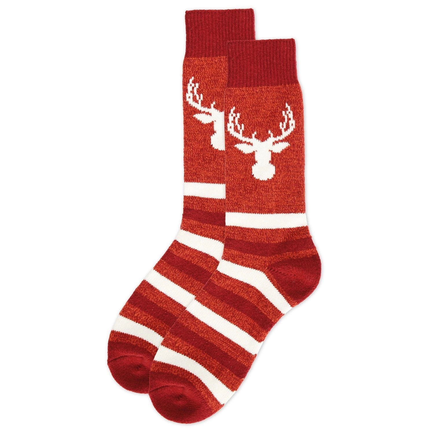 Memoi Men's Moose Buttersoft Cozy Crew Socks