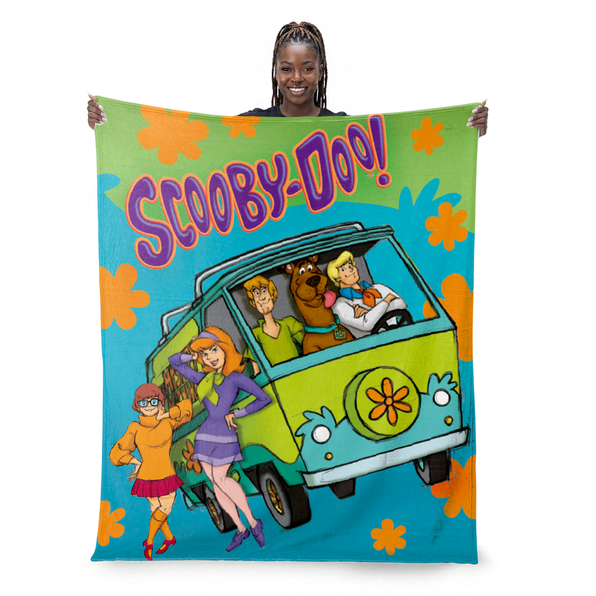 Sweet Home Collection Kids Scooby-Doo Gang Pop Micro Raschel Throw Blanket 46"x60"