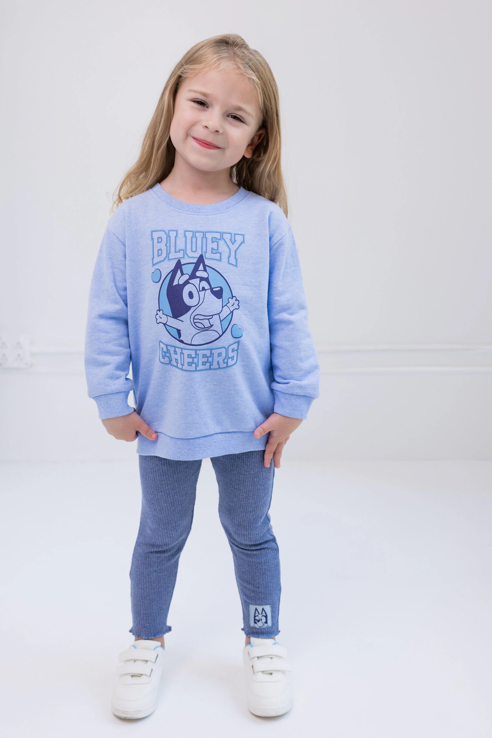 Bluey Girls' 2-Piece Sweatshirt and Leggings Set
