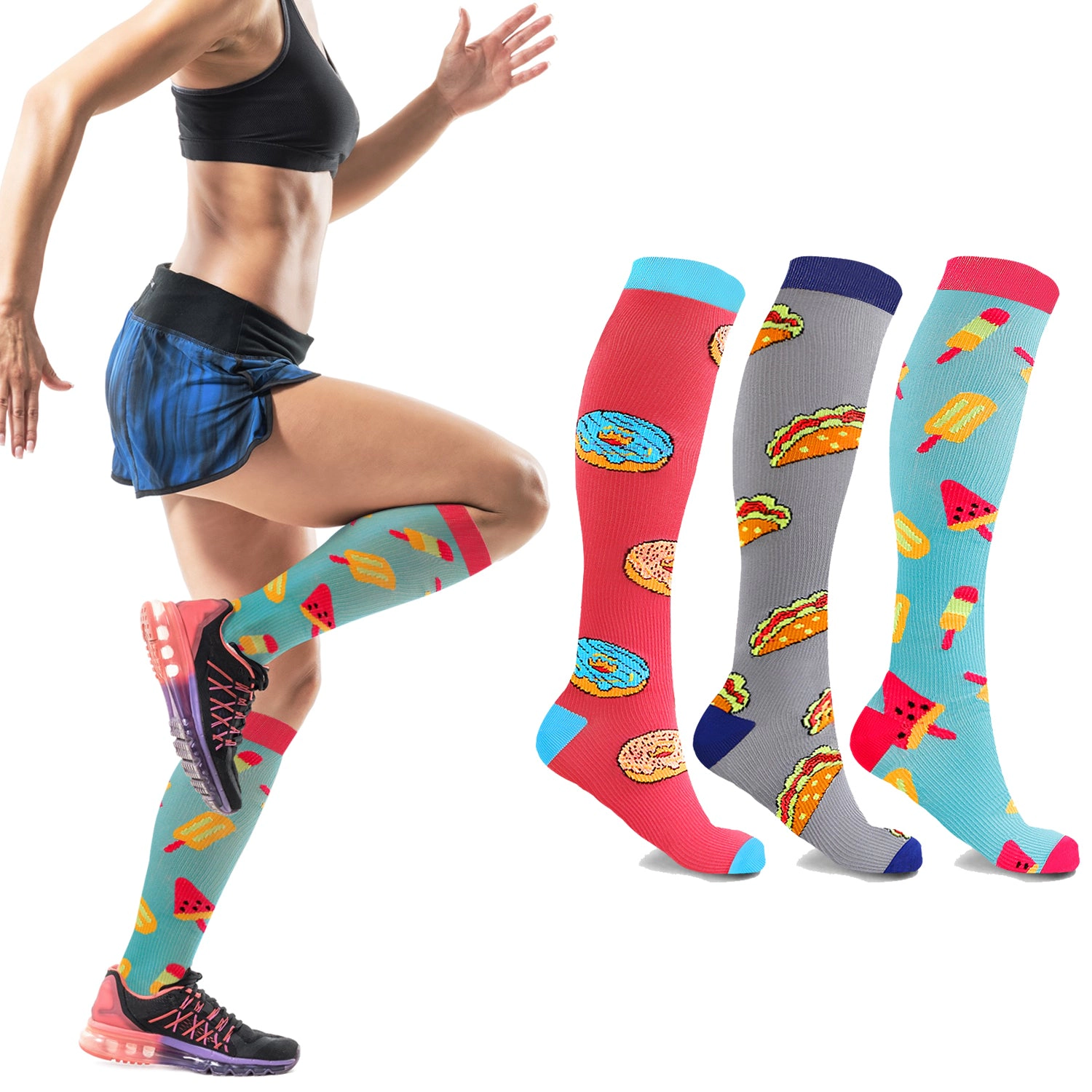 Extreme Fit Compression Socks Knee High - Made For Running