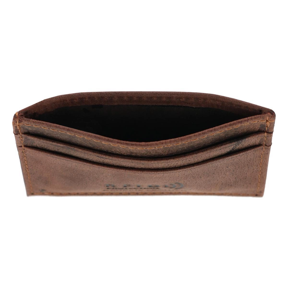 CTM® Men's Leather Bottle Opener Money Clip Wallet