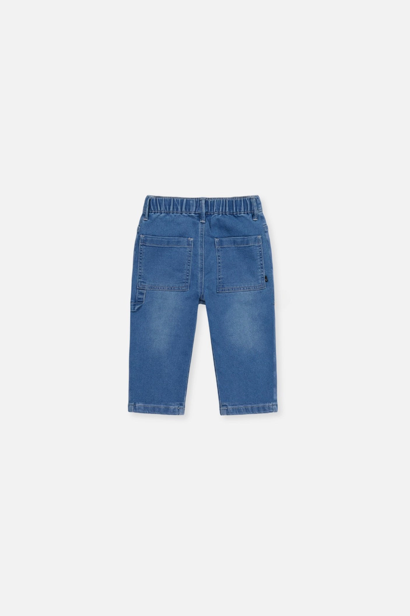 Deux par Boys French Terry Denim Pants with Cargo Pockets