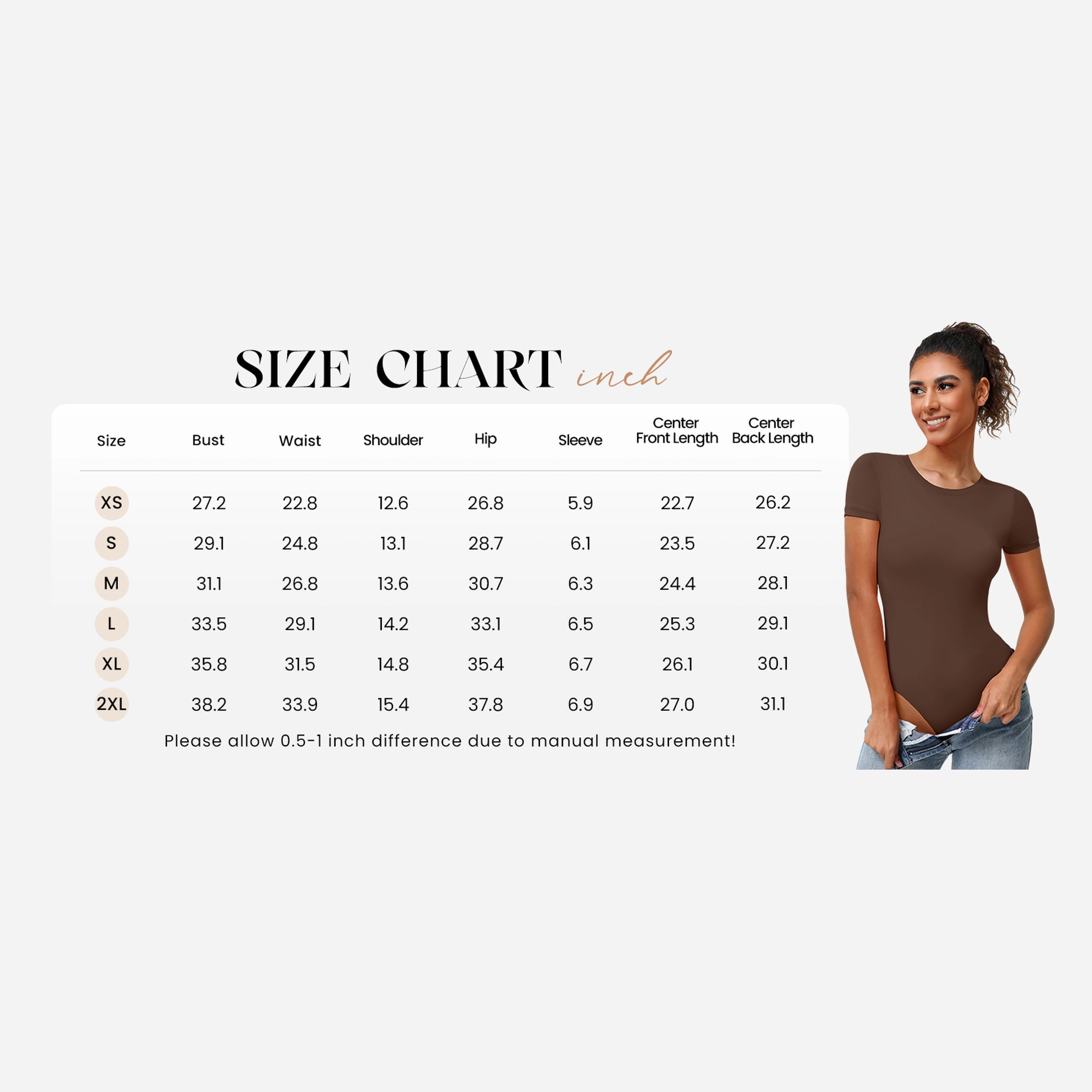 Avidlove Women's Crew Neck Short Sleeve Snap Closure Thong Double Lined Bodysuit
