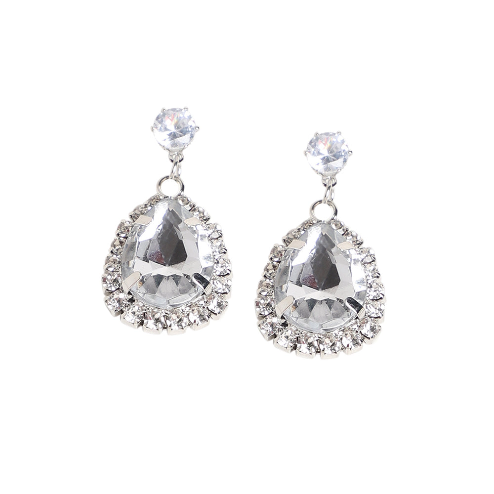SOHI Women's Crystal Drop Earrings
