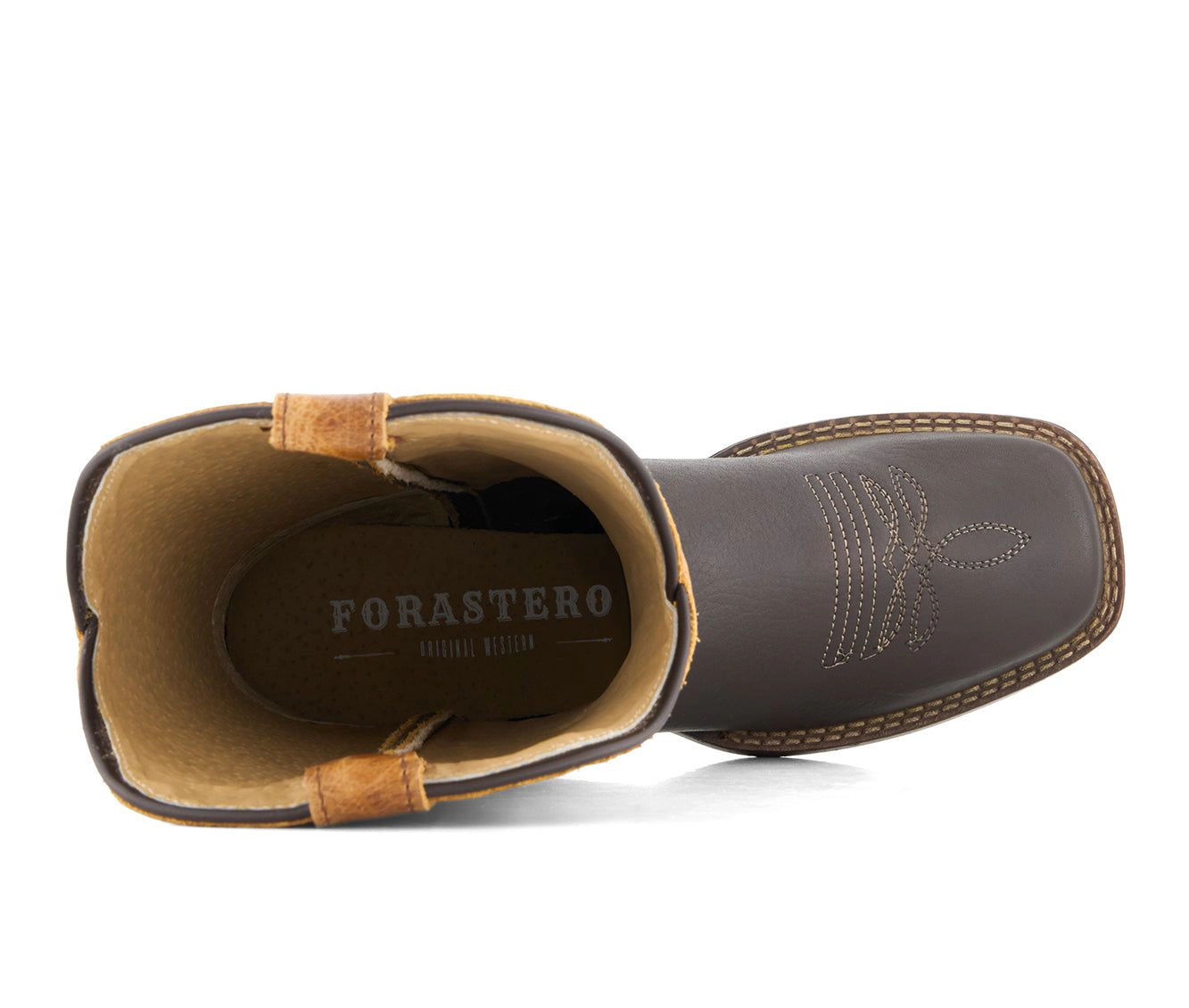 Forastero Womens Real Leather Square Toe Cowgirl Boots