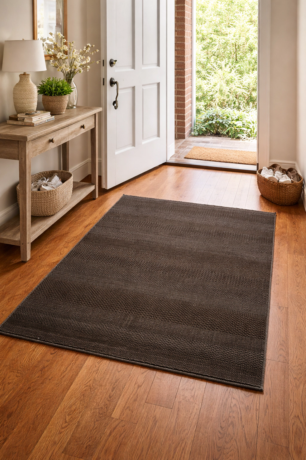Magic Rugs Brown Grass Design 4X6 Modern Oriental Rug