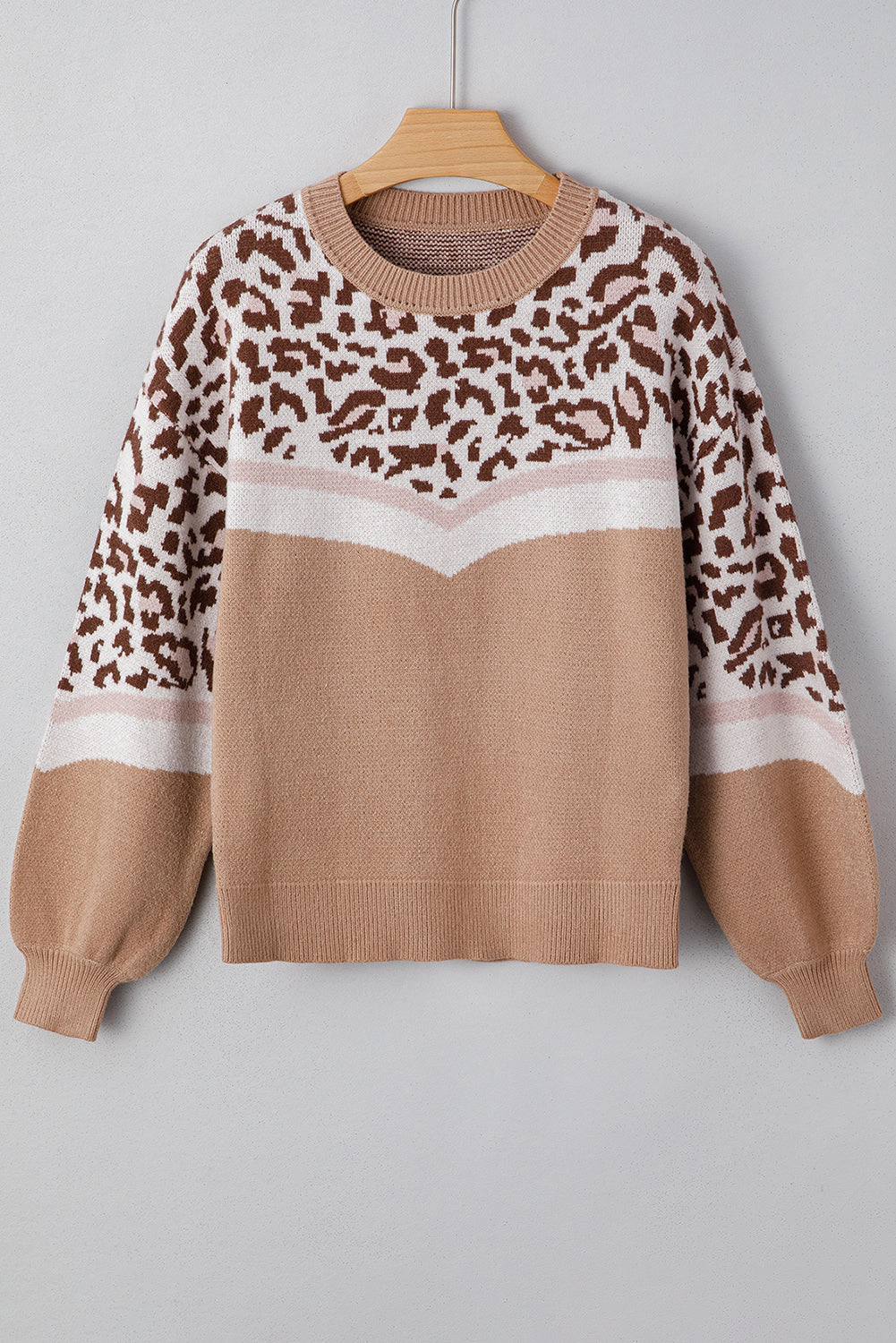 Threaded Pear Women's Eliana Block Knit Baggy Sweater