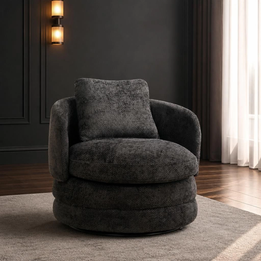 GOODSILO Low Profile Upholstered Armless Accent Chair