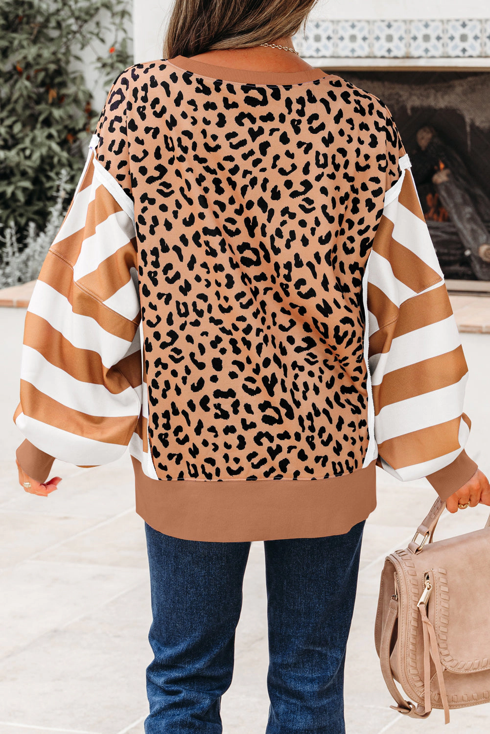 Threaded Pear Women's Margot Casual Sweatshirt with Slits