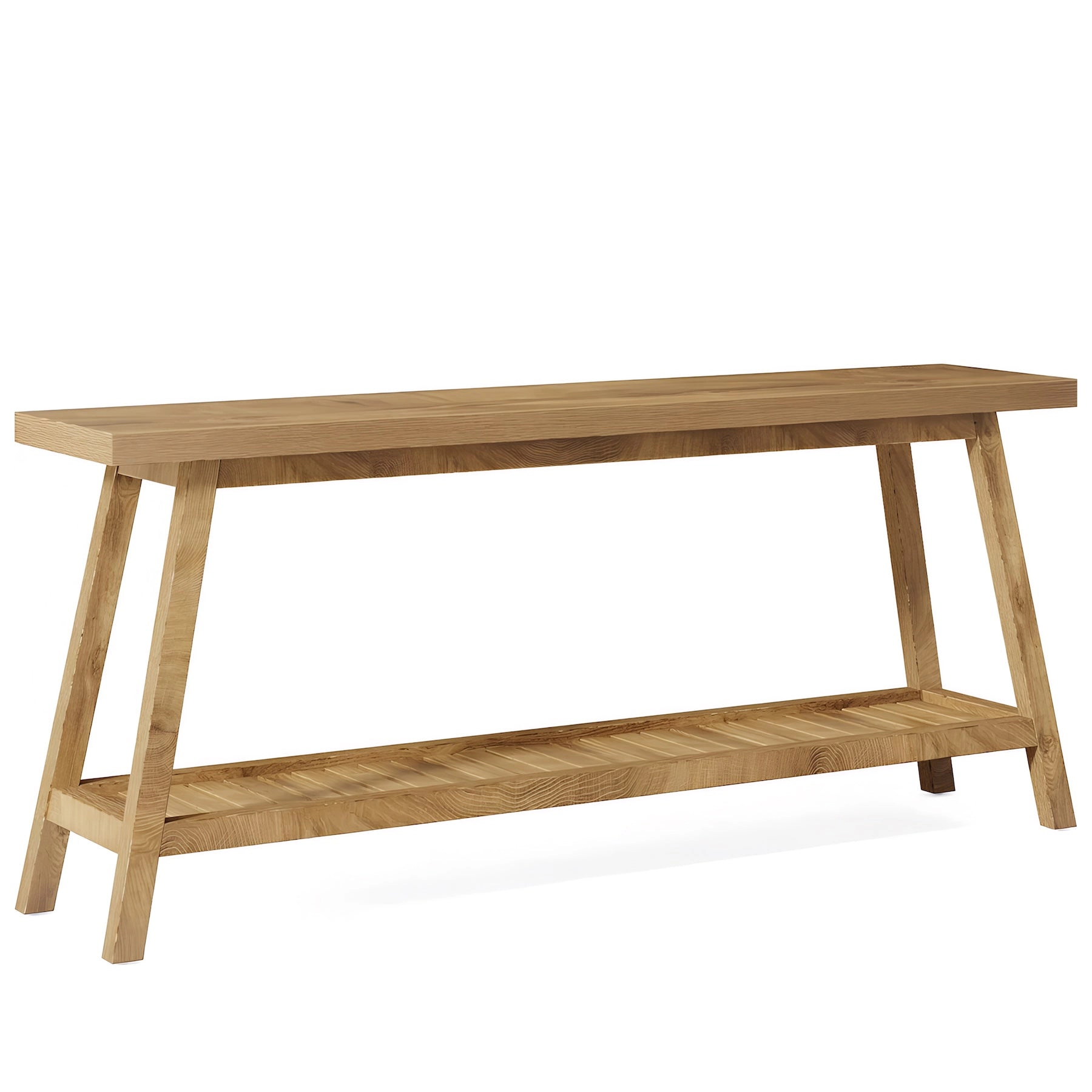 Tribesigns Farmhouse Console Table, 70.9" Entryway Table 2-Tier Sofa
