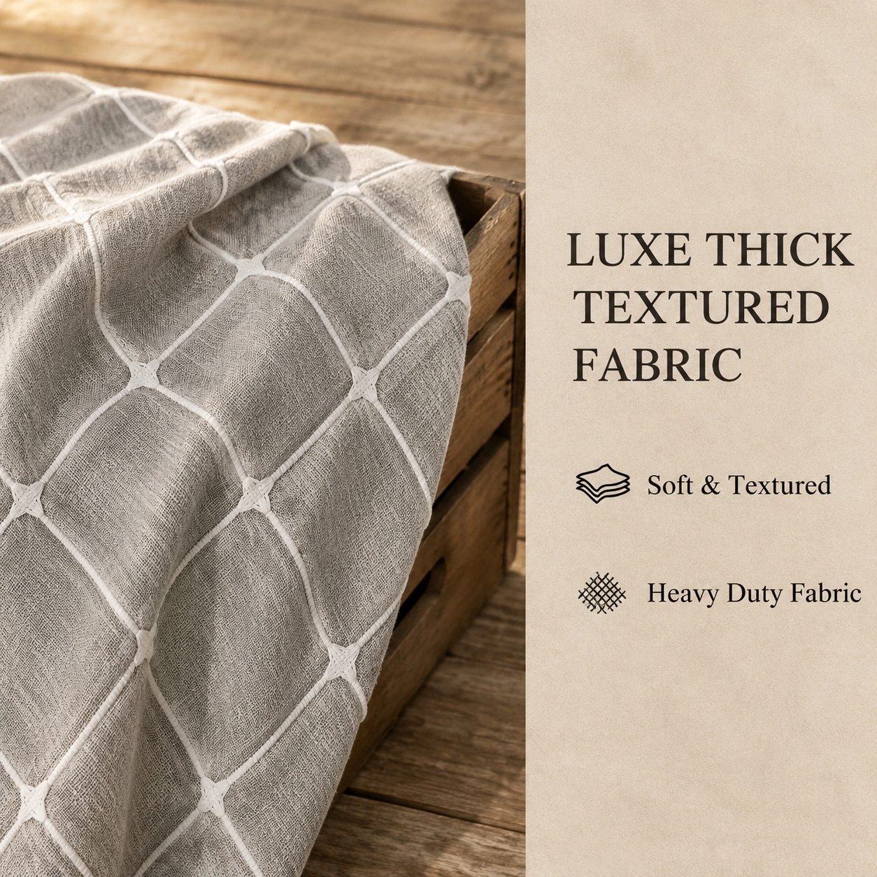 WZK Boho Farmhouse Tassel Snap In Liner No Hooks Quick Dry Washable Shower Curtain
