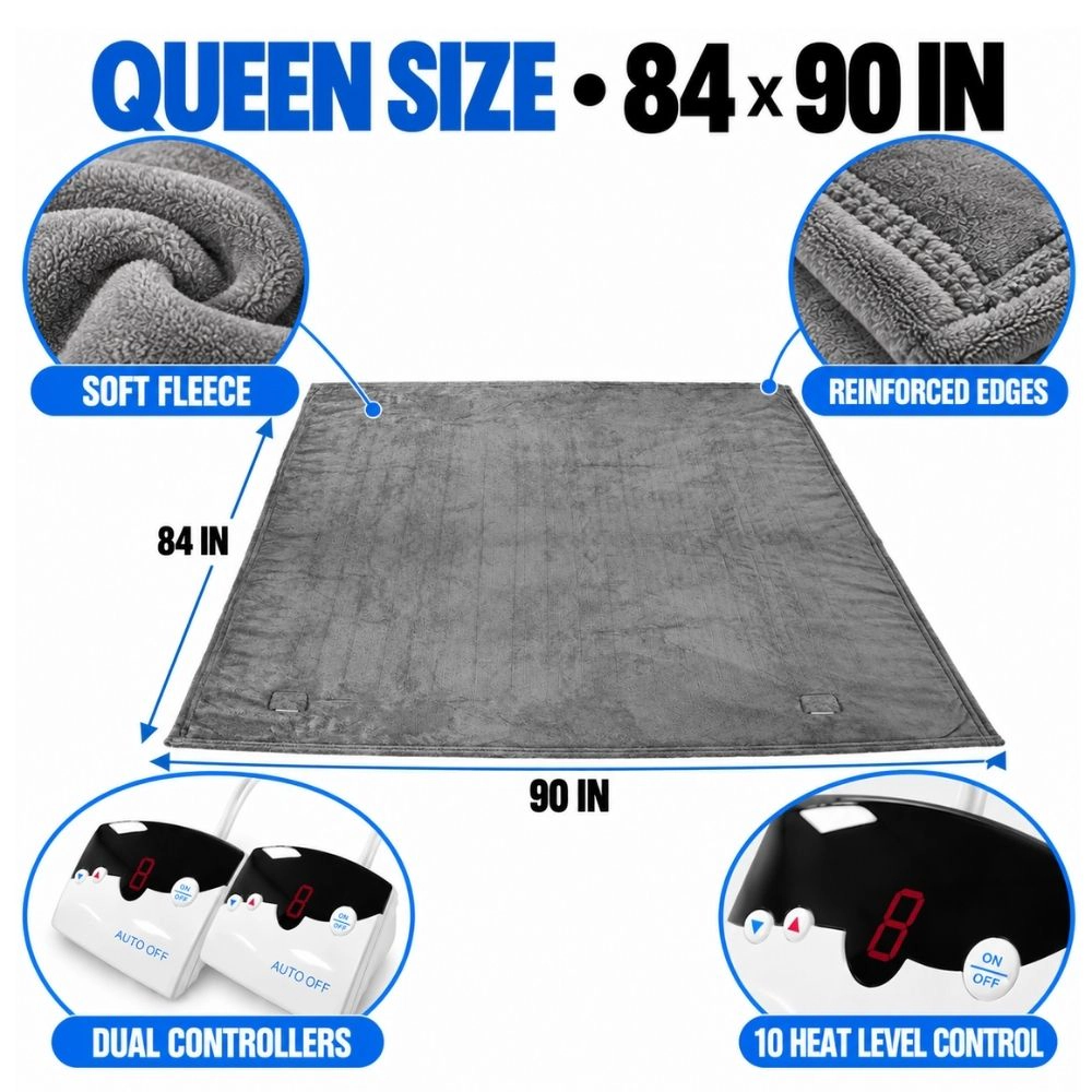 Electric Heated Fleece Blanket