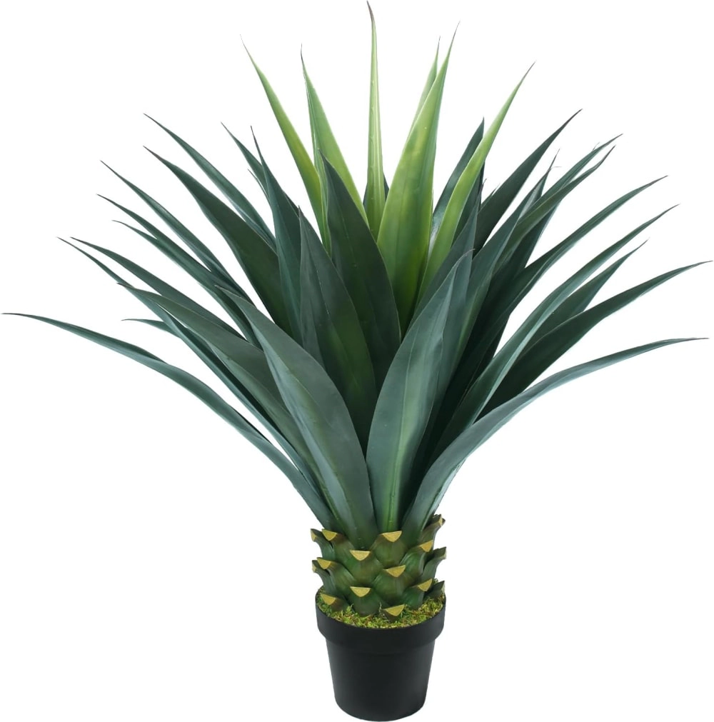 Whimsy Toys 3.5ft Artificial Agave Plant in Black Pot