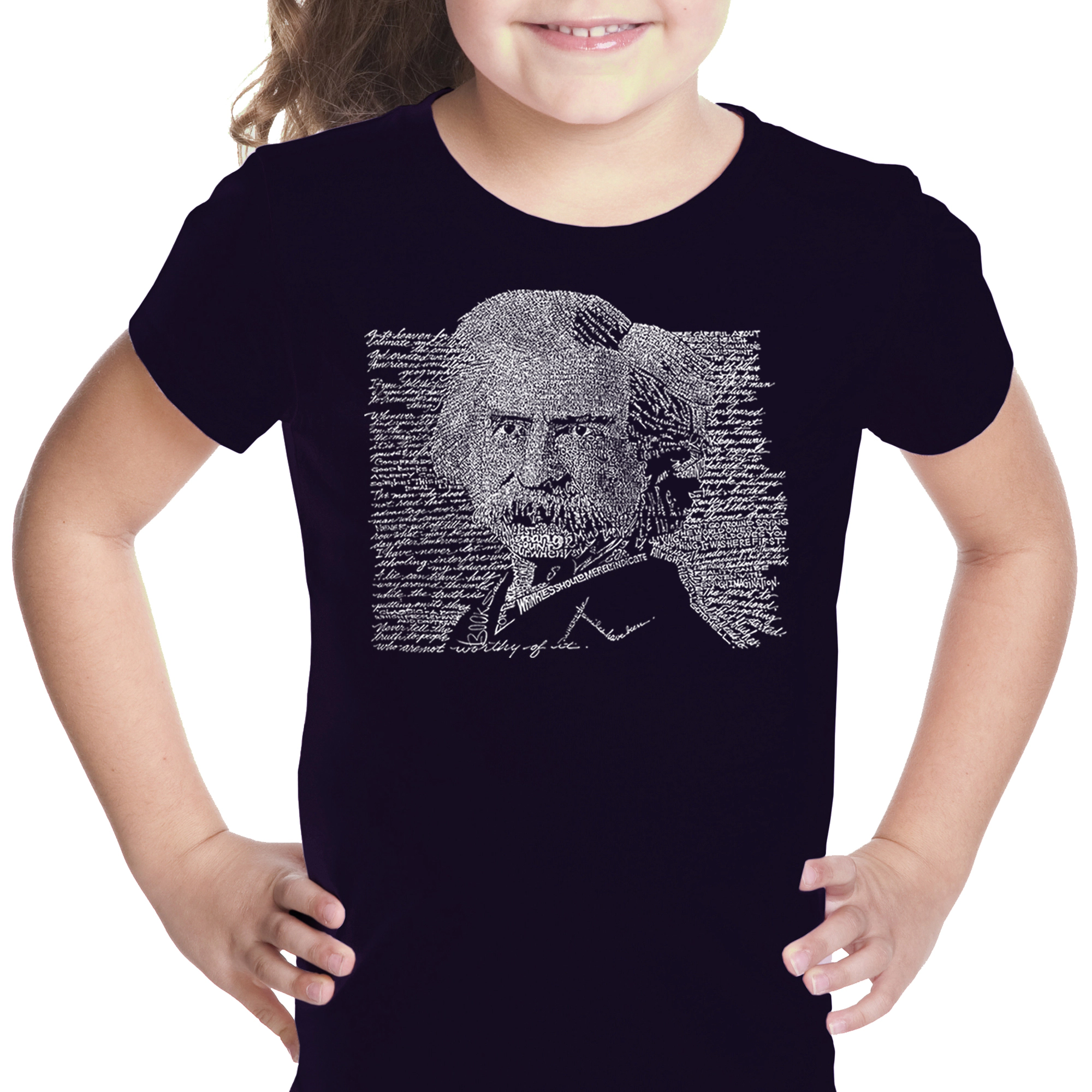 LA Pop Art Girls Word T-Shirt - Mark Twain