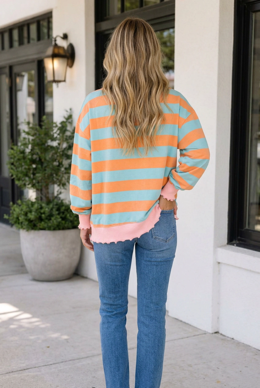 Threaded Pear Angelina Sleeve Shift Top Long