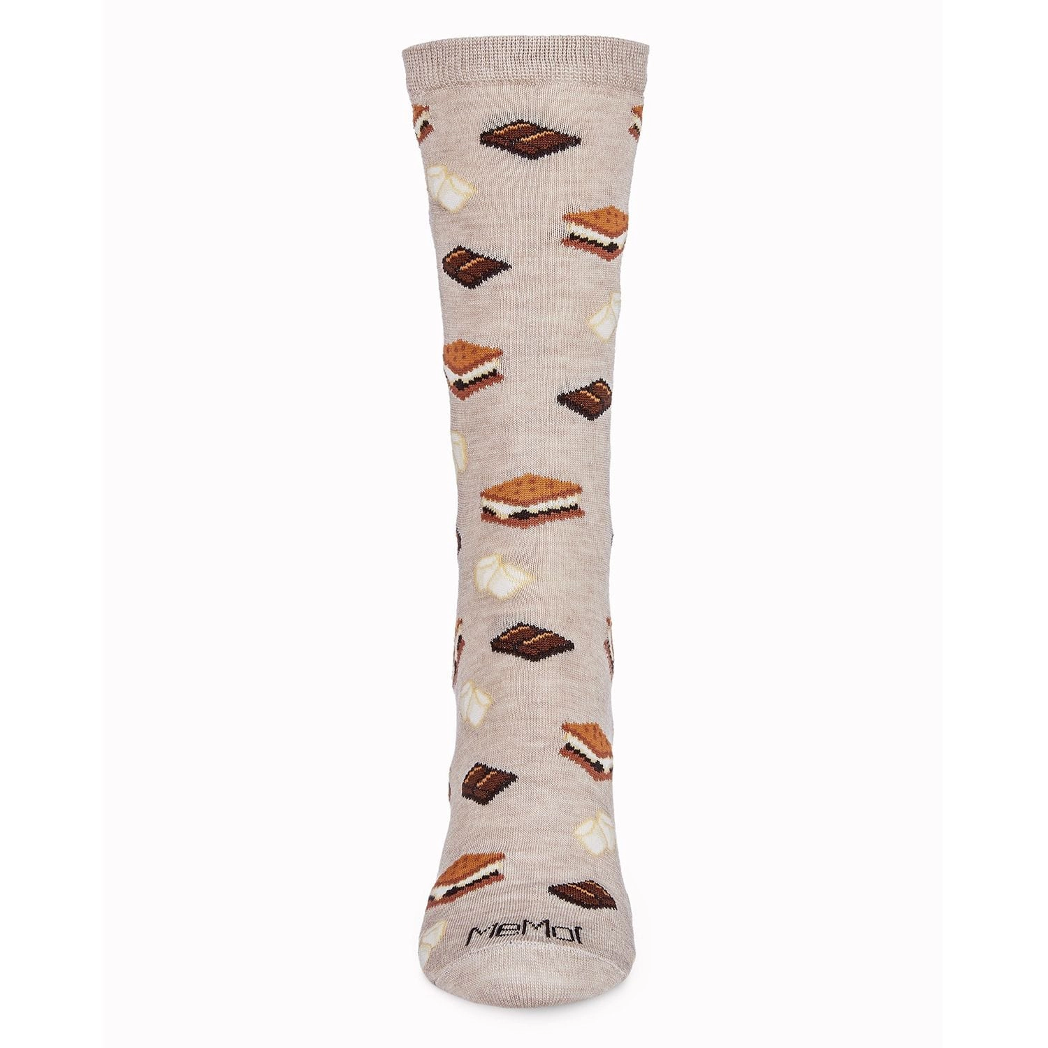 MeMoi I'd Like S'more Please Bamboo Blend Crew Socks
