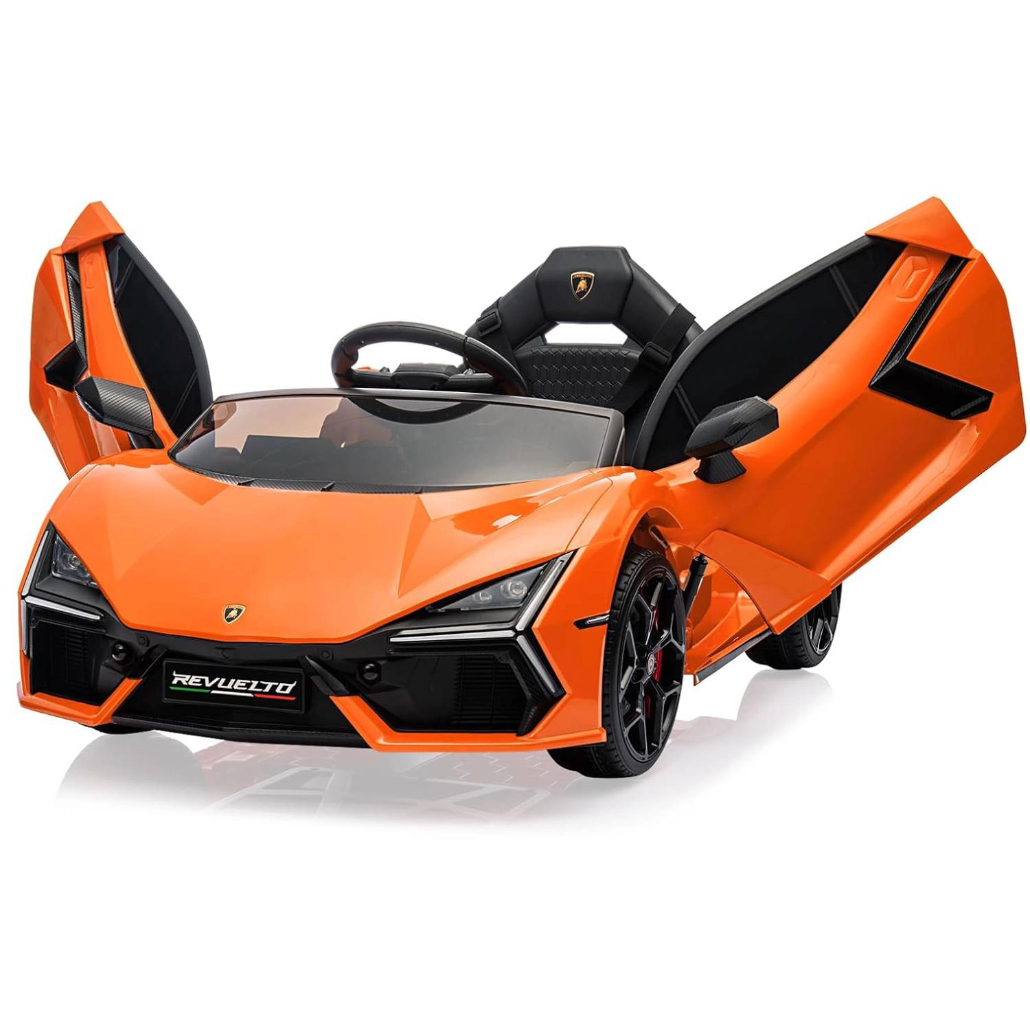 12V Kids Lamborghini Revuelto Ride-On Car, Electric Sports Car Toy with Remote, Bluetooth, Music & LED Lights
