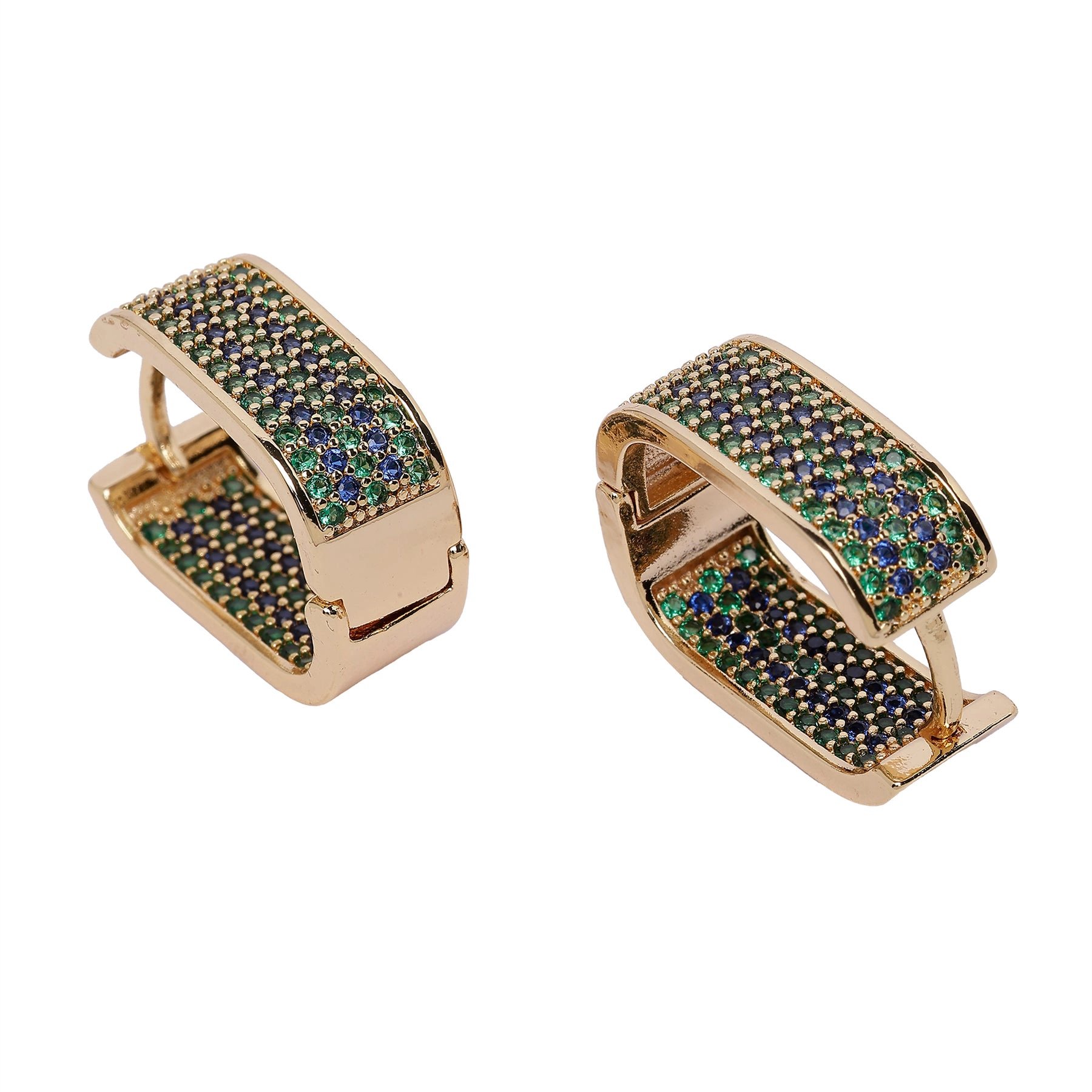 AGP PARIS Womens Golden Radiance Hoop Earrings