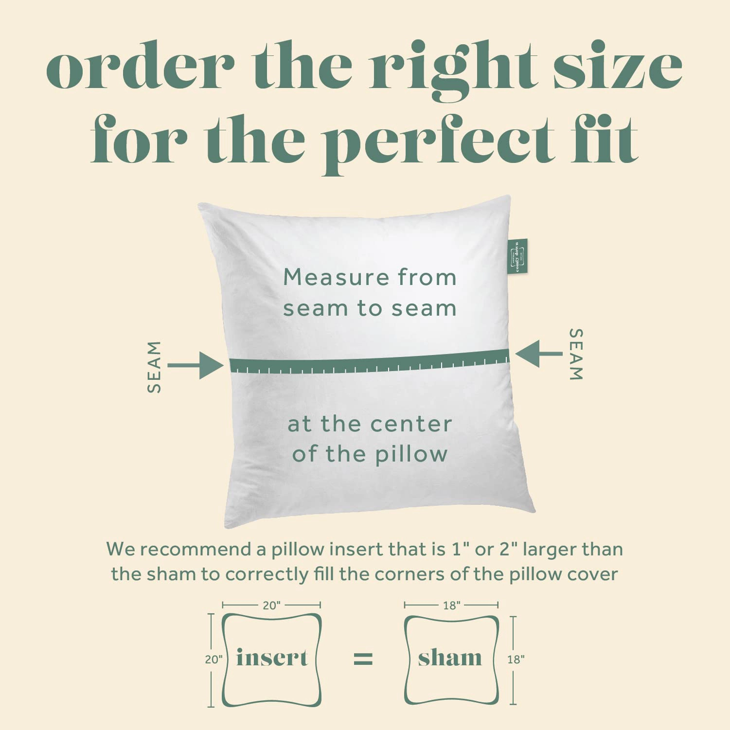 ComfyDown Premium Feather & Down Decorative Pillow Insert
