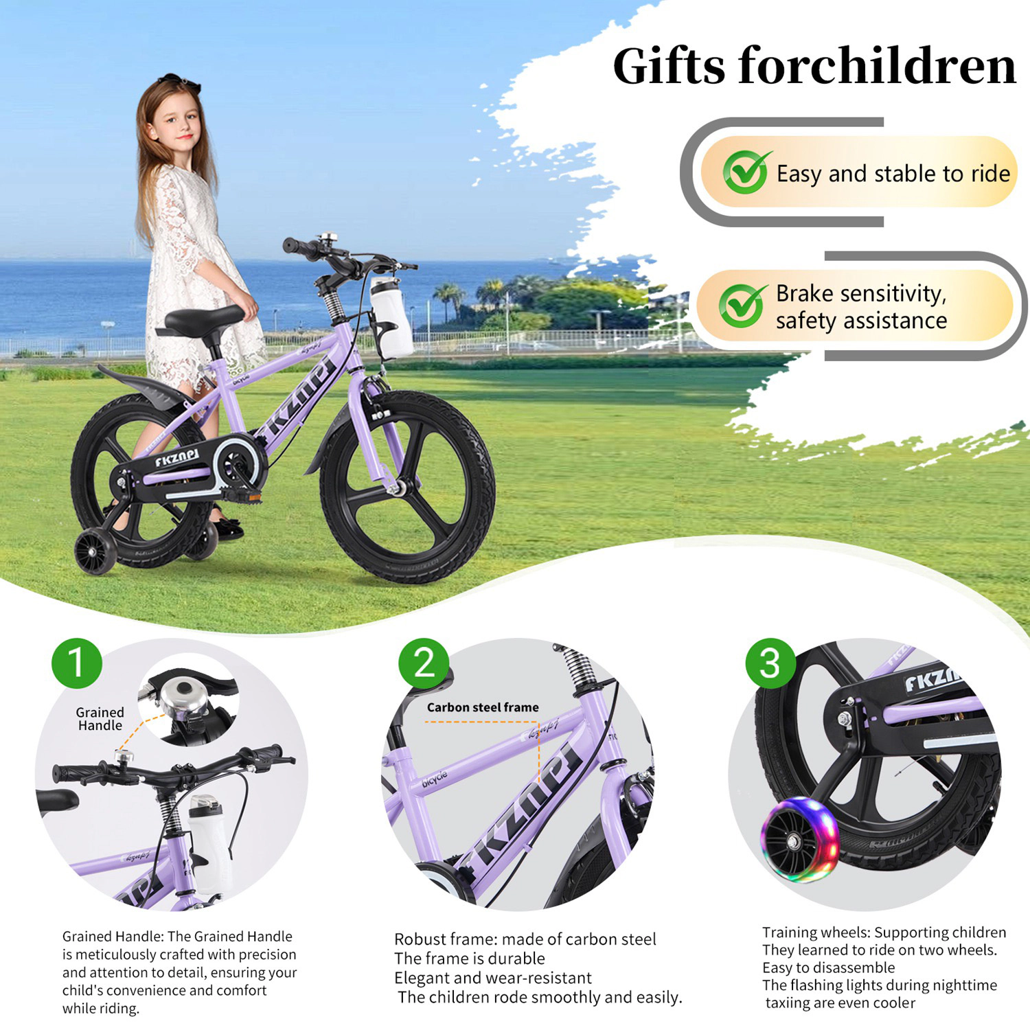 GBruno Lightweight 18-Inch Kids Bike