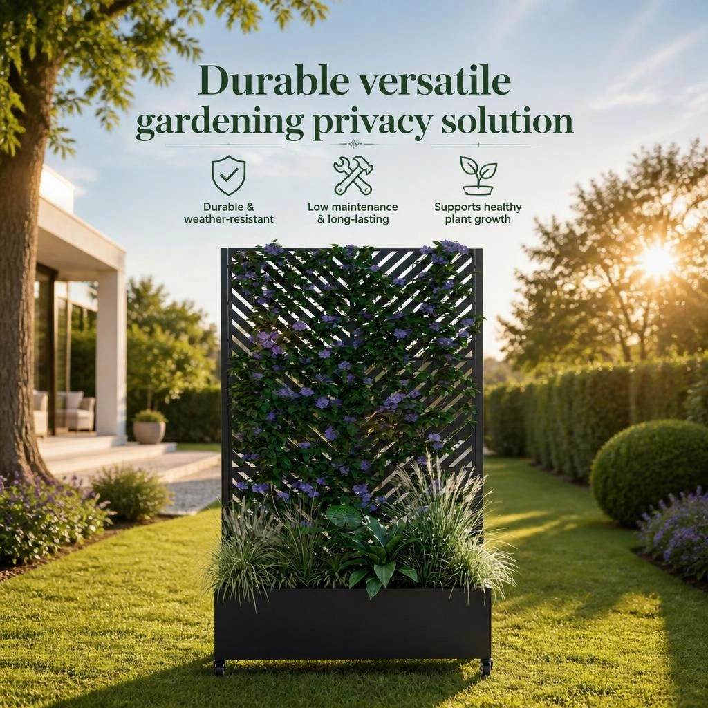 WOW PIONEER Tall Freestanding Vertical Rectangular Planter