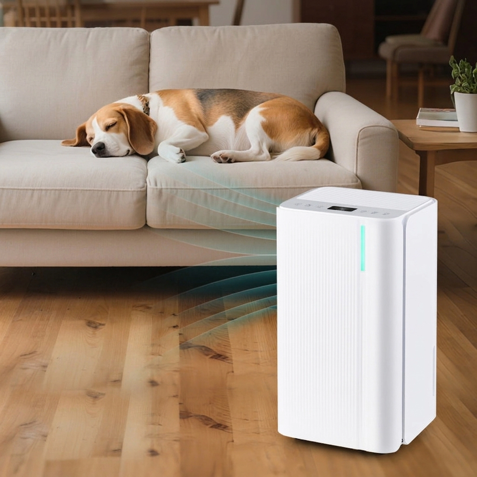 SUGIFT 32-Pint 2000-sq ft Portable Dehumidifier with Touch Panel 24H Timer and Universal Casters