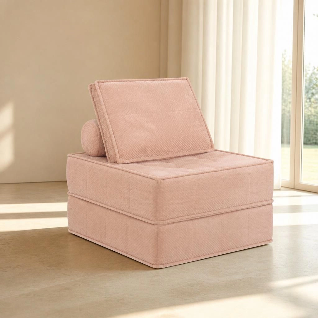 GOODSILO Comfortable Soft Fabric Single Seat Bean Bag Lazy Sofa Chair