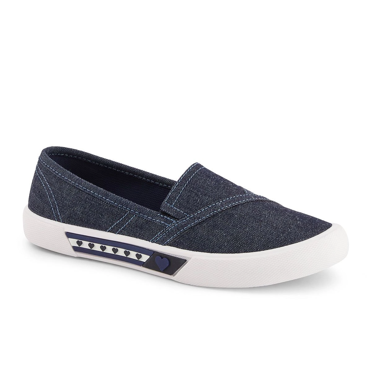 Andrea Canvas Flats For Women, Hearts