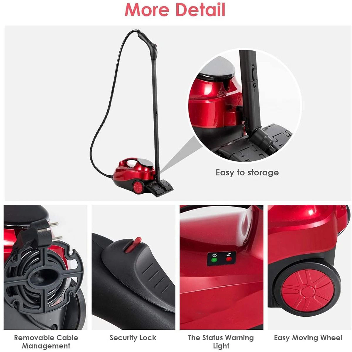 SlickBlue Portable Steam Cleaning Machine with Powerful Steam Output for Home & Car