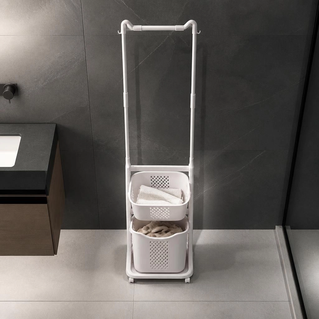 ELEMENT ACE Tall Slim Freestanding Bathroom Storage Organizer