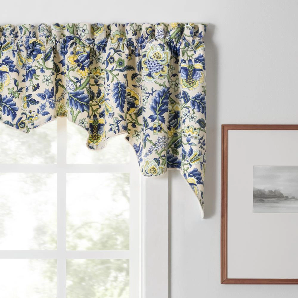 Ellis Curtain Regency Swag Shaped 3" Rod Pocket Valances for Windows 100" x 30
