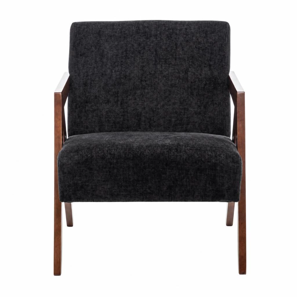 GOODSILO Compact Upholstered Chenille Accent Chair