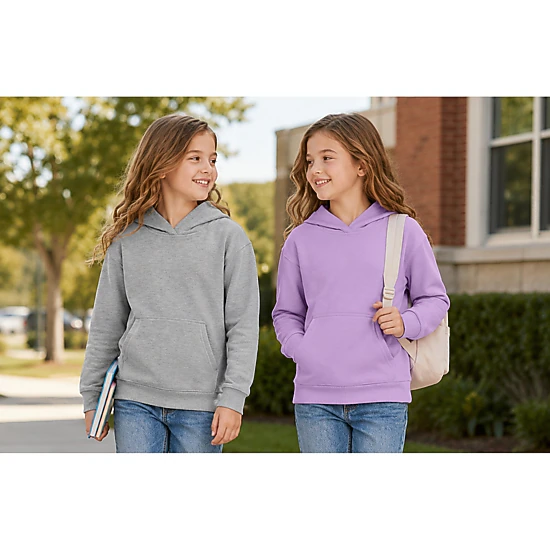 Arshiner Girls 2 Pack Hoodie Sweatshirts Long Sleeve Pullover Hooded Tops with Front Pocket