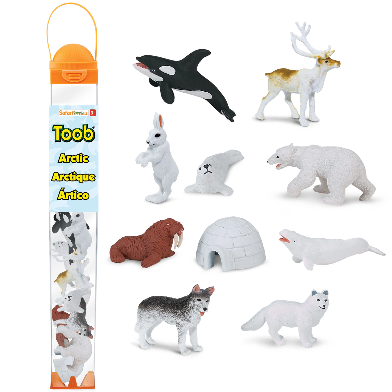 Safari Ltd. - Arctic TOOB - contains 10 Mini Figurines