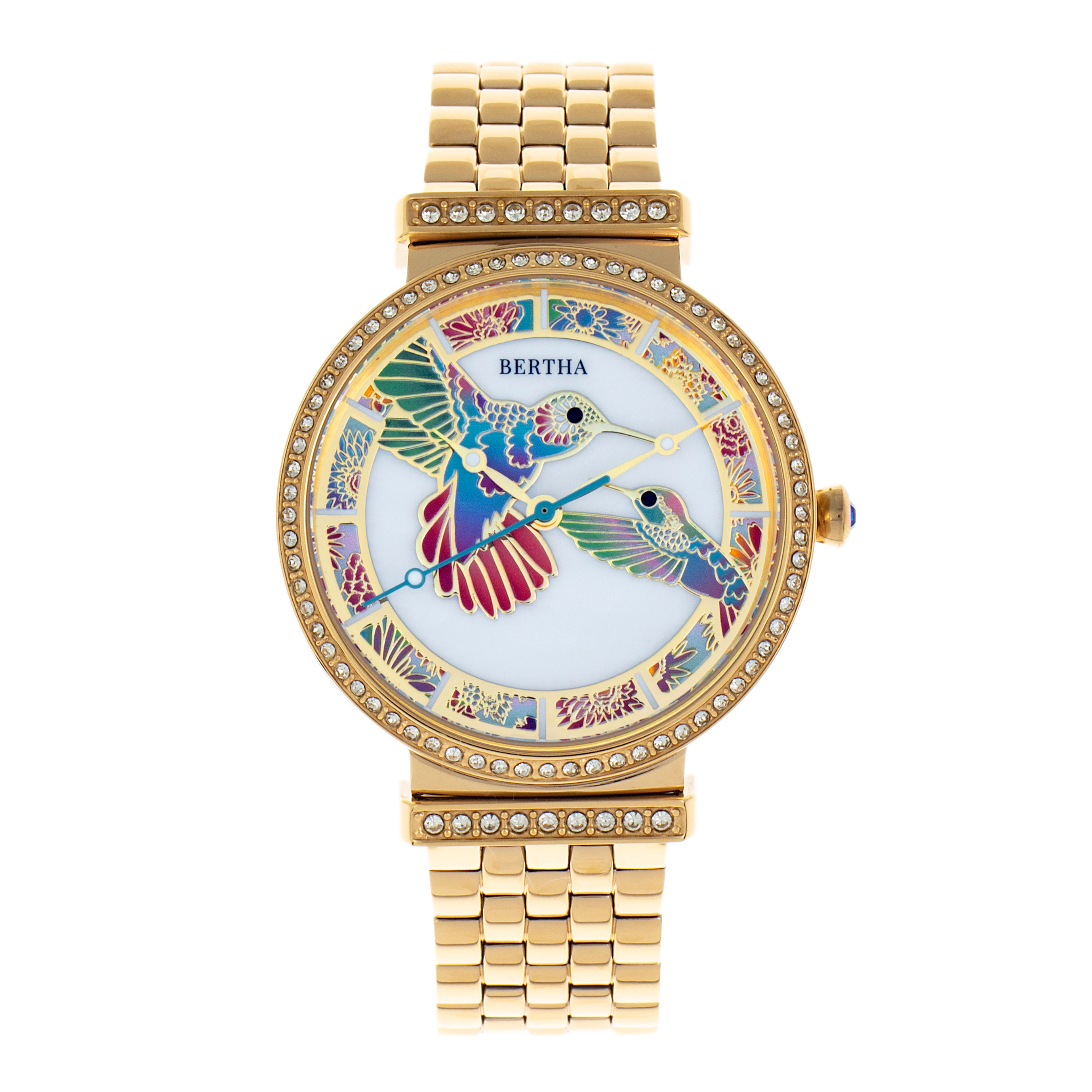 Bertha Emily Mother-Of-Pearl Bracelet Watch