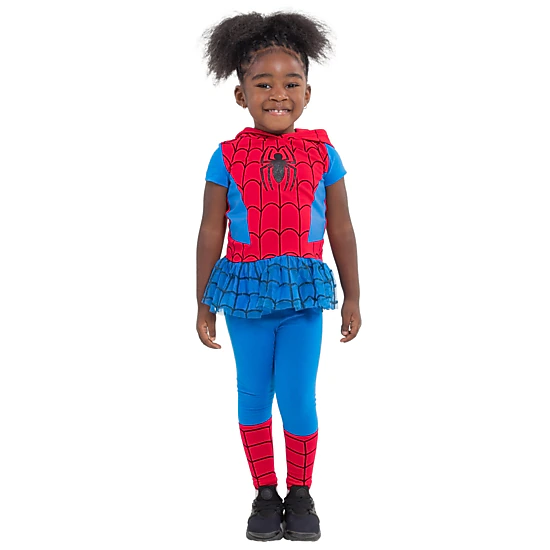 Marvel Girls' Cosplay Hooded Tee and Leggings Set
