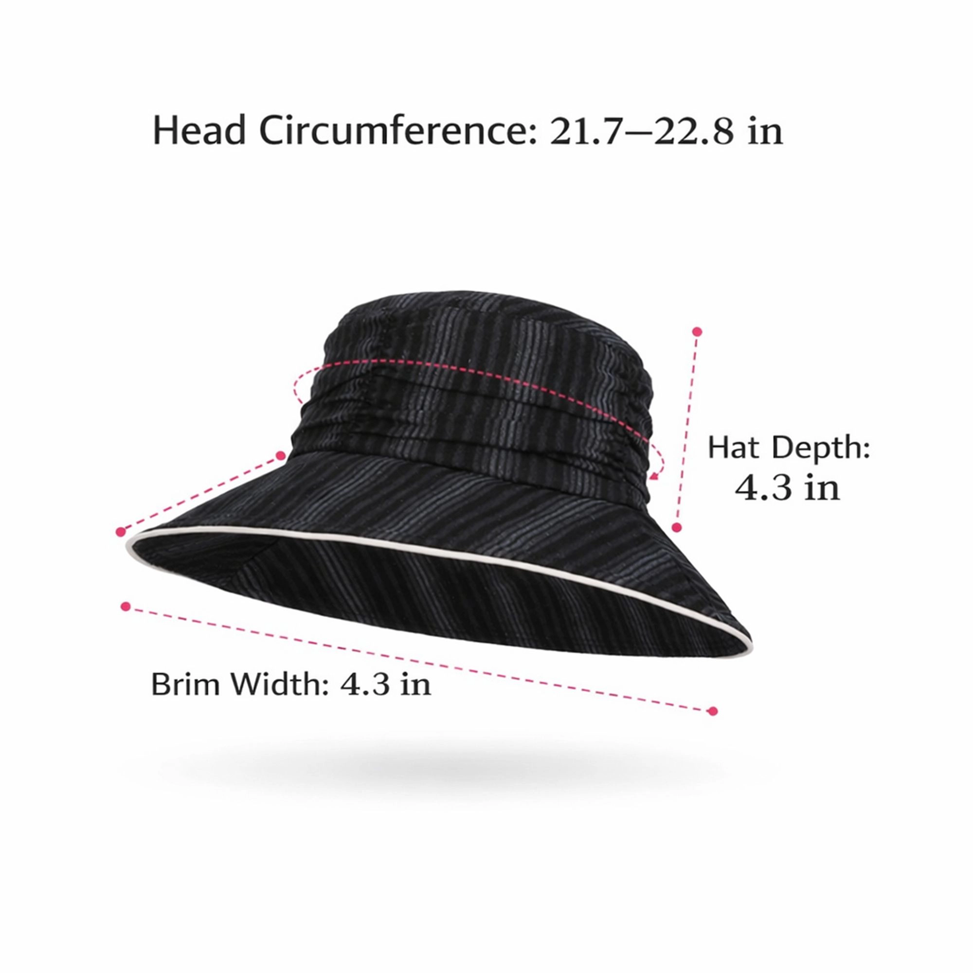 Anna-Kaci Women's Lightweight Bucket Hat Wide Brim Sun Breathable Mesh Lining Casual Summer